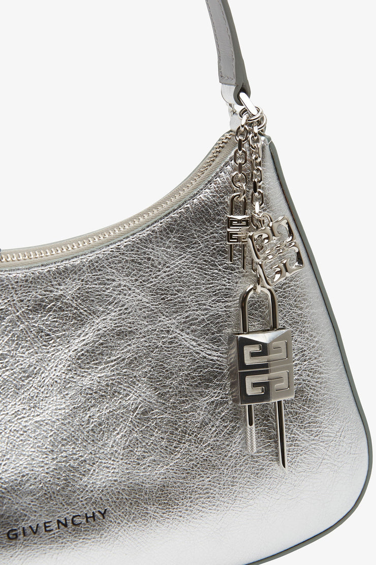 Lucky Lock small silver shoulder bag