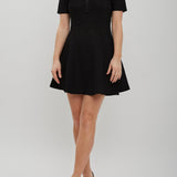 Polo collar short dress