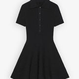 Polo collar short dress