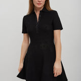 Polo collar short dress