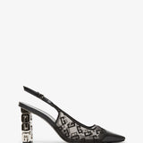 G cube mesh slingbacks