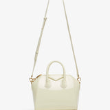Antigona mini cream patent bag