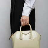 Antigona mini cream patent bag