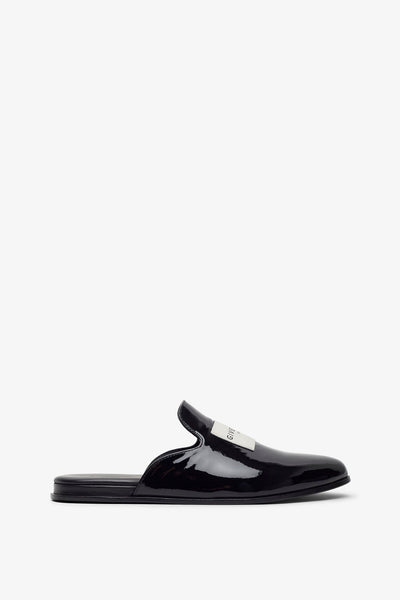 Tux black patent slippers