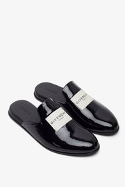 Tux black patent slippers