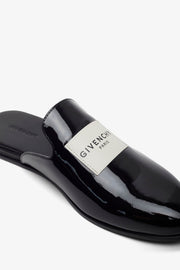 Tux black patent slippers