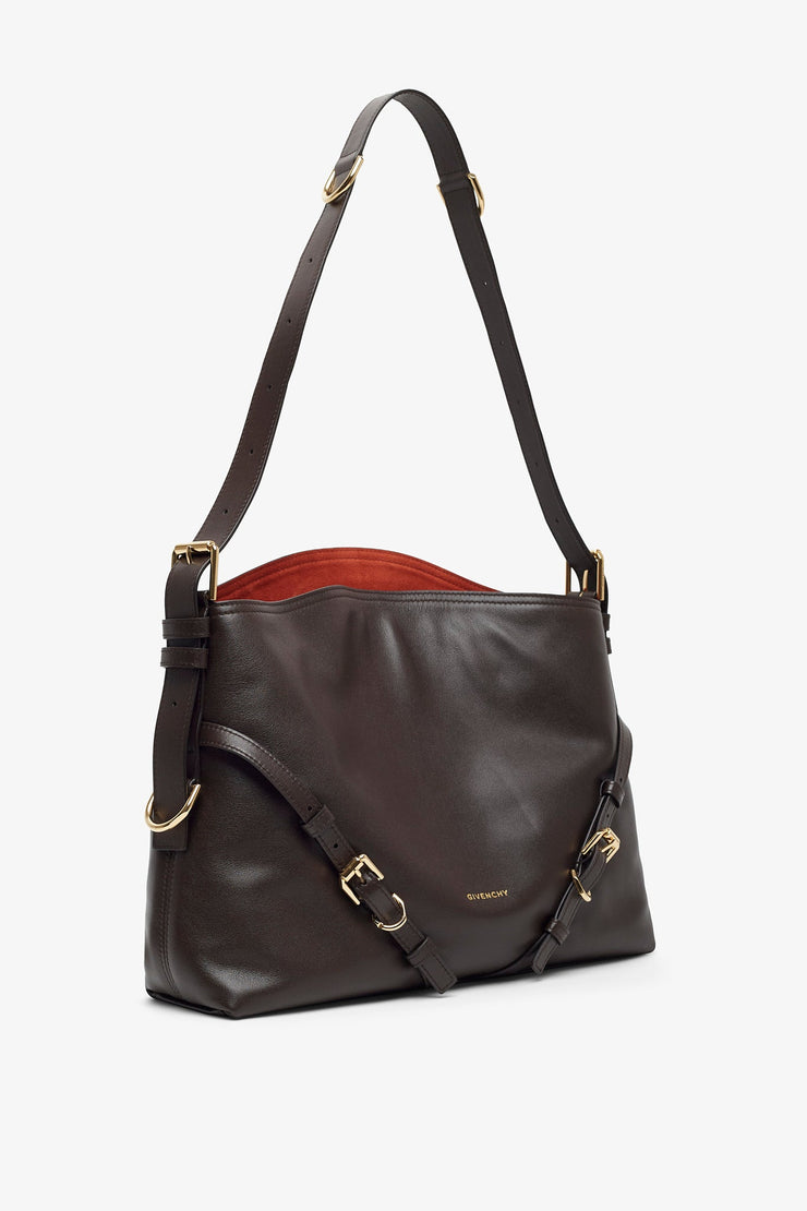 Voyou medium brown bag