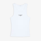 White logo tank top