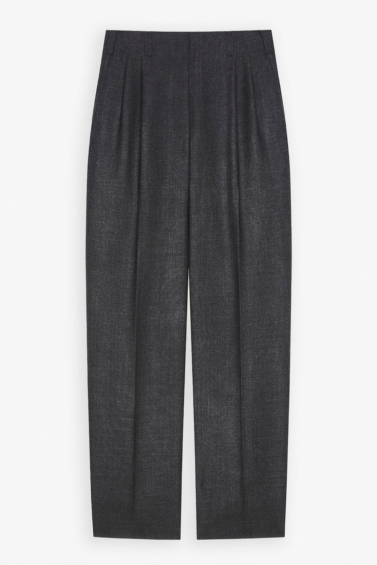 Double pleated grey pants