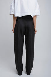 Double pleated grey pants