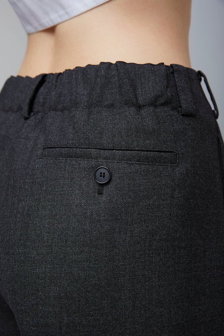 Double pleated grey pants