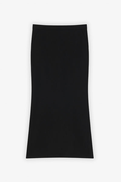 Black low waist skirt