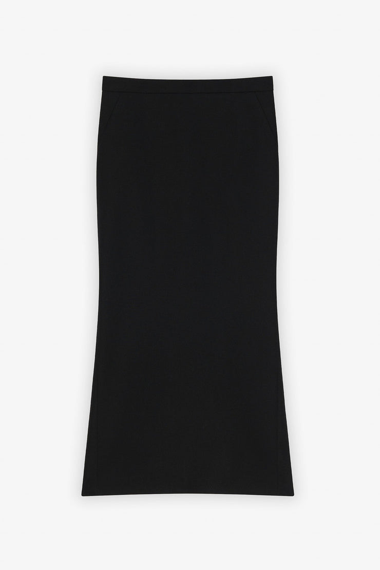 Black low waist skirt