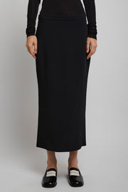 Black low waist skirt