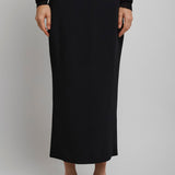 Black low waist skirt