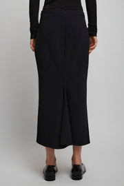 Black low waist skirt