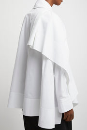 Bow white cotton shirt