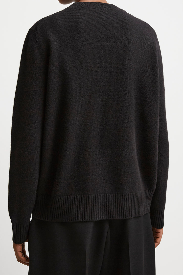 Crew neck black sweaters