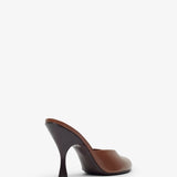 Sitting Pretty 95 brown leather mules