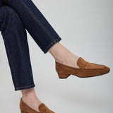 Fair and Square brown suede loafers