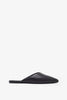 Homebody soft black leather slide sandals