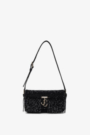 Avenue mini black glitter bag