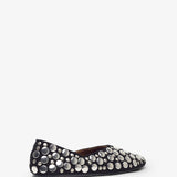Jane black studs flats