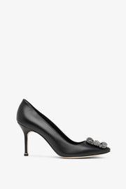 Hangisi 90 black leather pumps