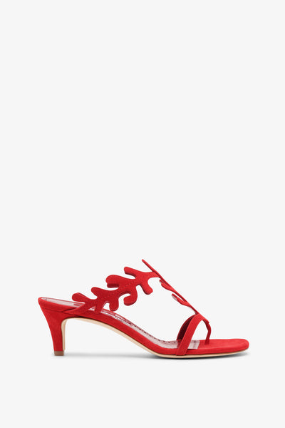 Hidrag 50 red suede sandals