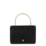 Pernille black suede mini tote