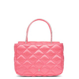 Betty pink satin tote bag