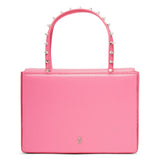 Julia pink leather tote bag