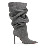 Jahleel 95 grey denim booties