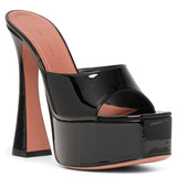 Dalida 140 patent black sandals