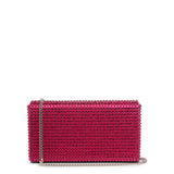Superamini Paloma pink crystal clutch