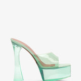 Dalida 140 pvc mint mules