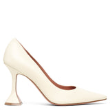 Ami pump 95 ivory leather pumps