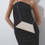 Superamini Yigit ivory leather clutch