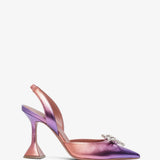 Rosie sling 95 sunset metallic leather pumps