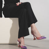 Rosie sling 95 sunset metallic leather pumps