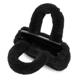 Amini Giuly black shearling bag