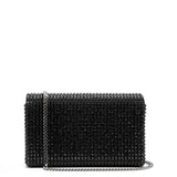 Superamini paloma black crystal clutch