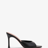 Alexa 90 black leather mules