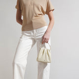 Vittoria off white leather bag