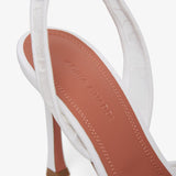 Camelia 90 white lace pumps
