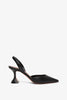 Holli sling 70 black leather pumps