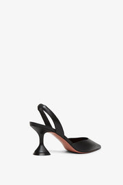 Holli sling 70 black leather pumps