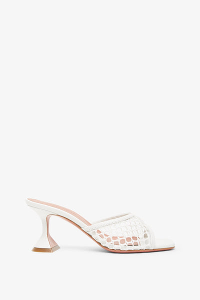 Lupita 70 white net mules