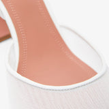 Holli 95 white mesh slingback pumps
