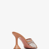 Lupita 95 beige crystal mules
